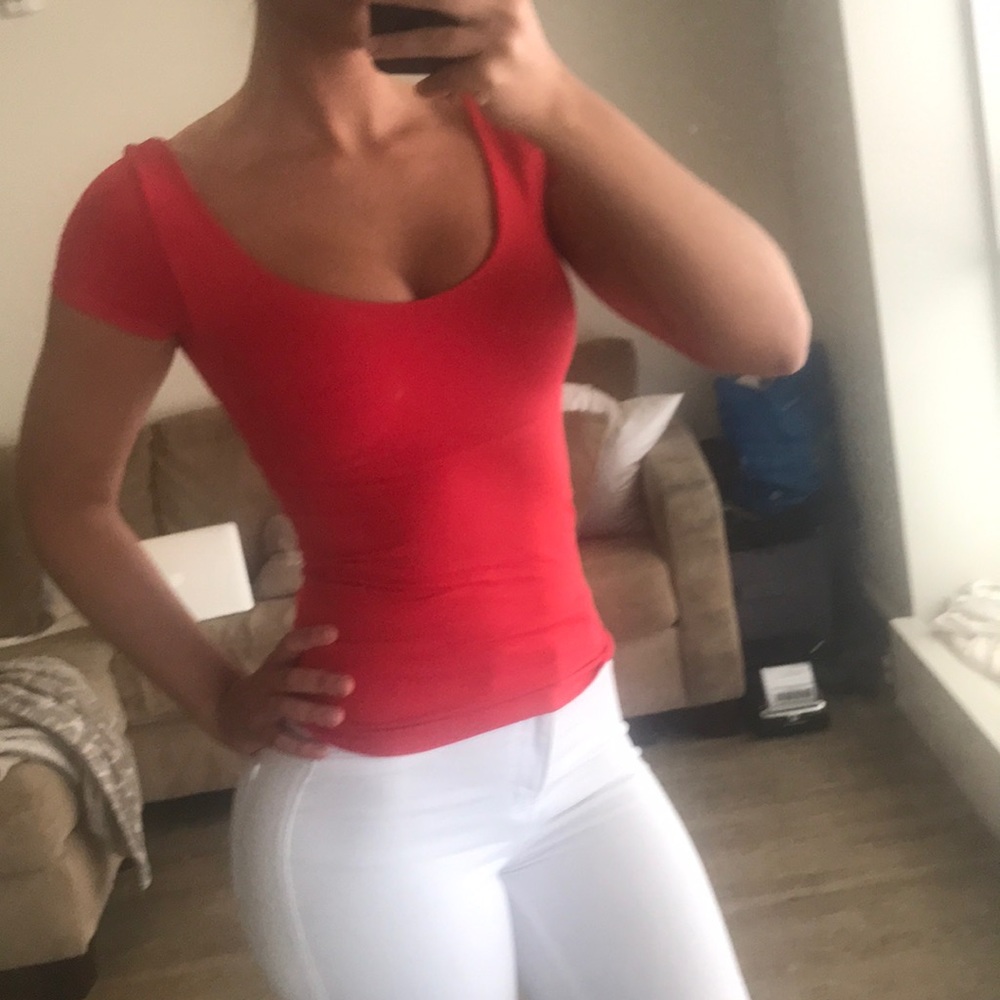 Red Bebe top size small